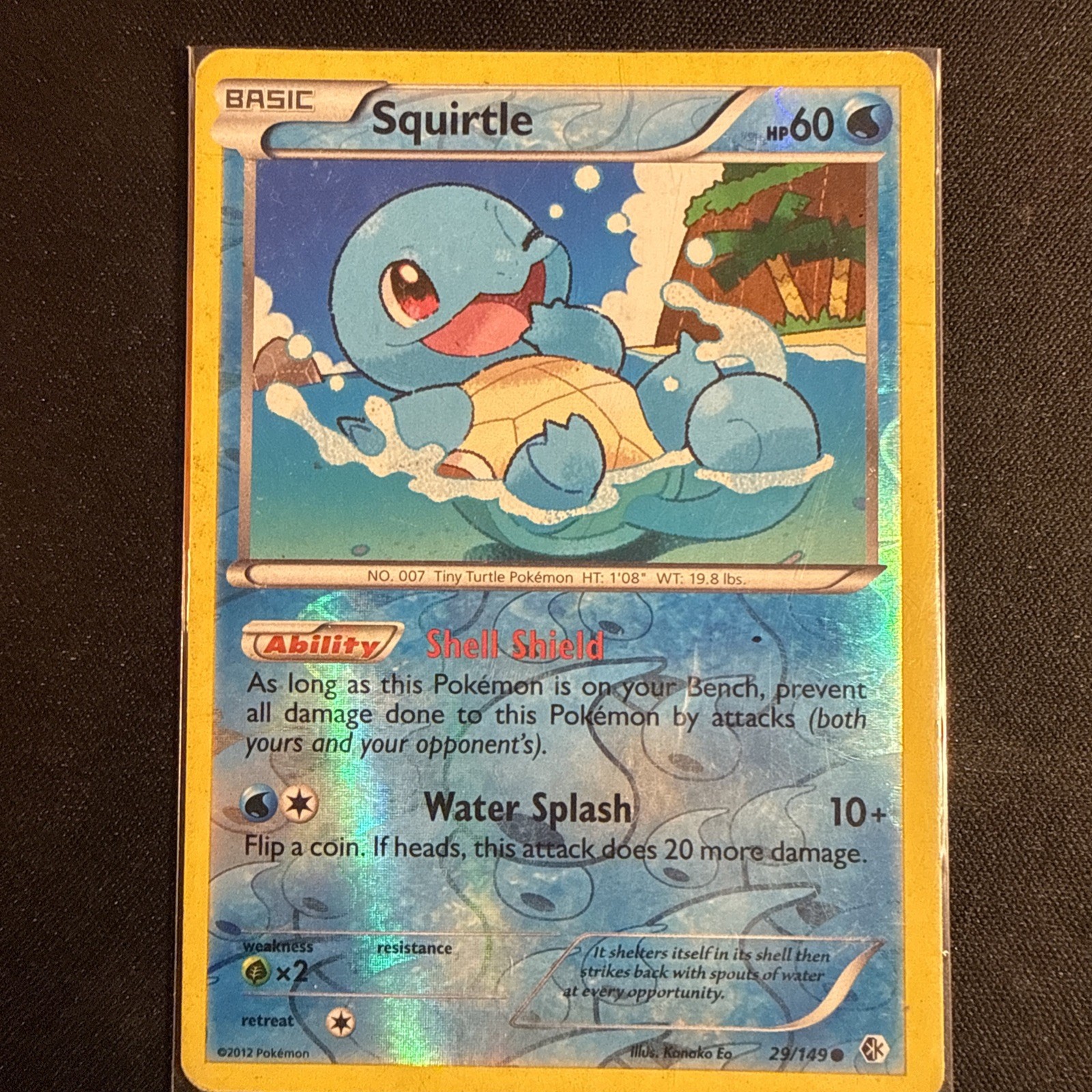 Pokemon TCG Squirtle 29/149 Boundaries Crossed Reverse Holo Common EN 60 HP
