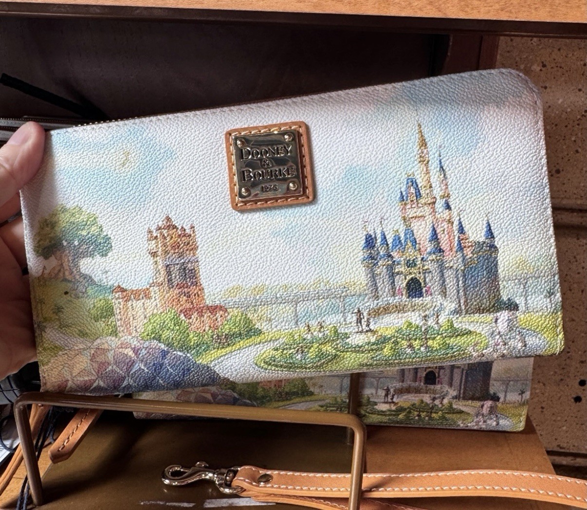 2026 Walt Disney World 55th Anniversary Dooney & Bourke Castle Wristlet Wallet 2026 Walt Disney World 55th Anniversary Dooney & Bourke Castle Wristlet Wallet