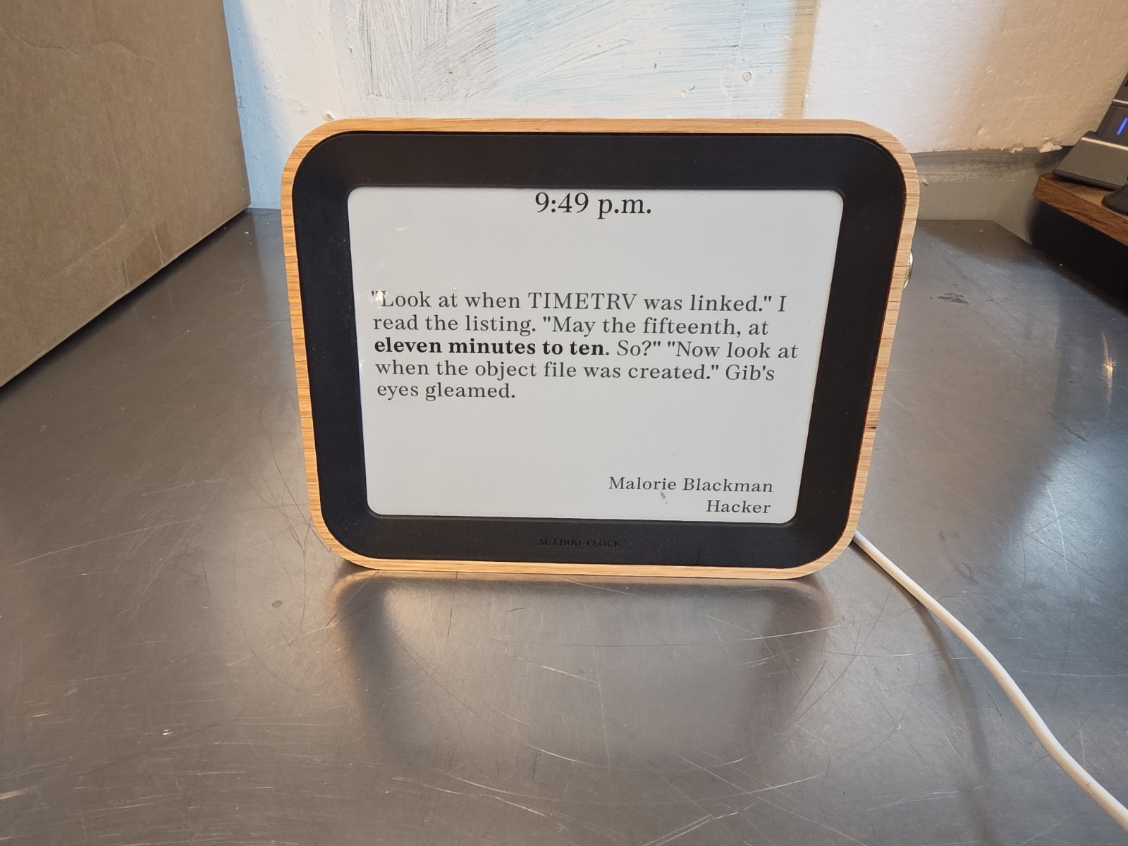 Author Clock – Volume 2 (Large 7.8”) Author Clock – Volume 2 (Large 7.8”)