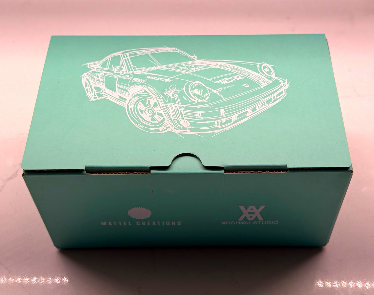 Mattel Creations Hot Wheels x Daniel Arsham Porsche 930A 1:64 w/ Case UNSEALED.