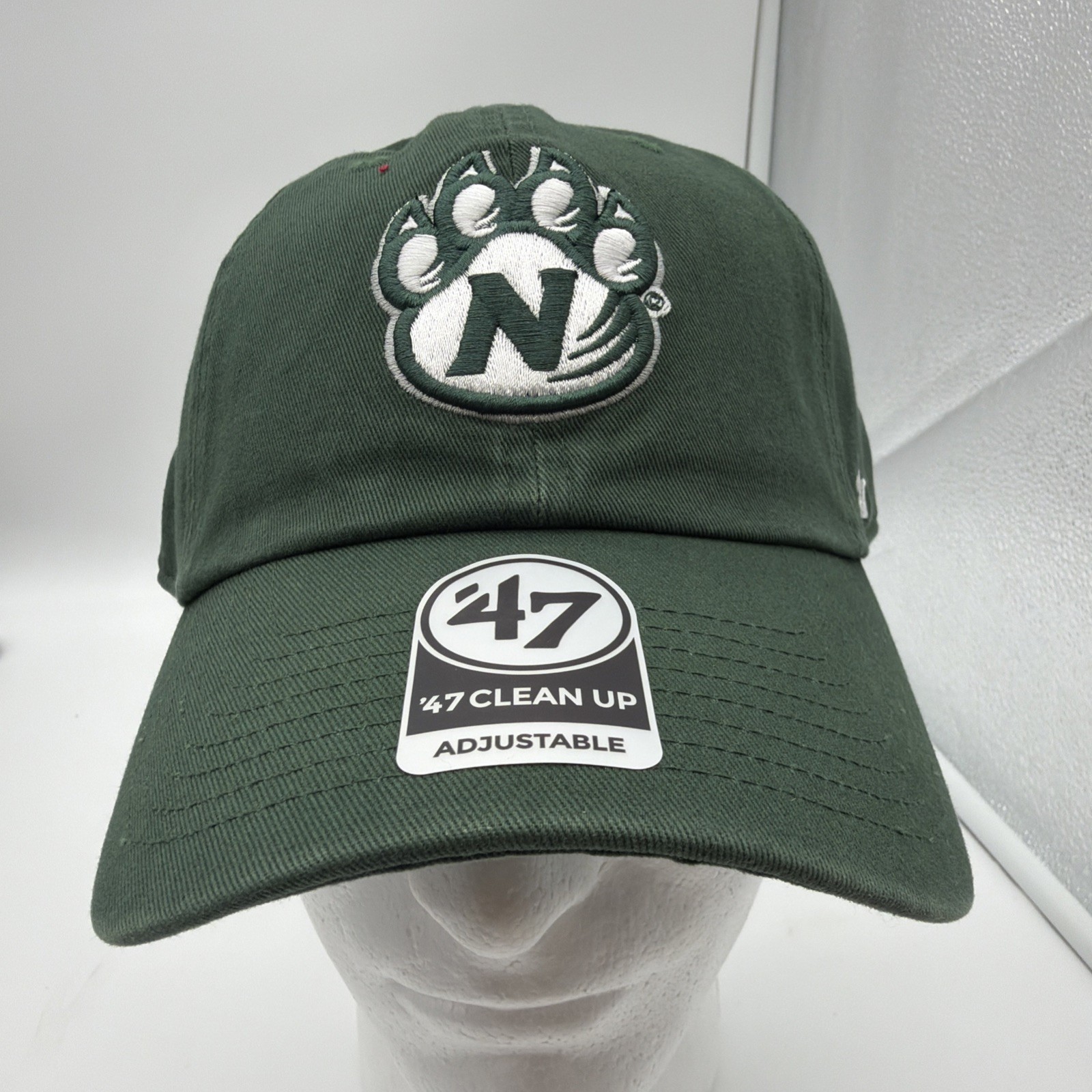 Northwest Missouri State Bearcats Hat Cap Strap Back Green  Football 47 Clean Up