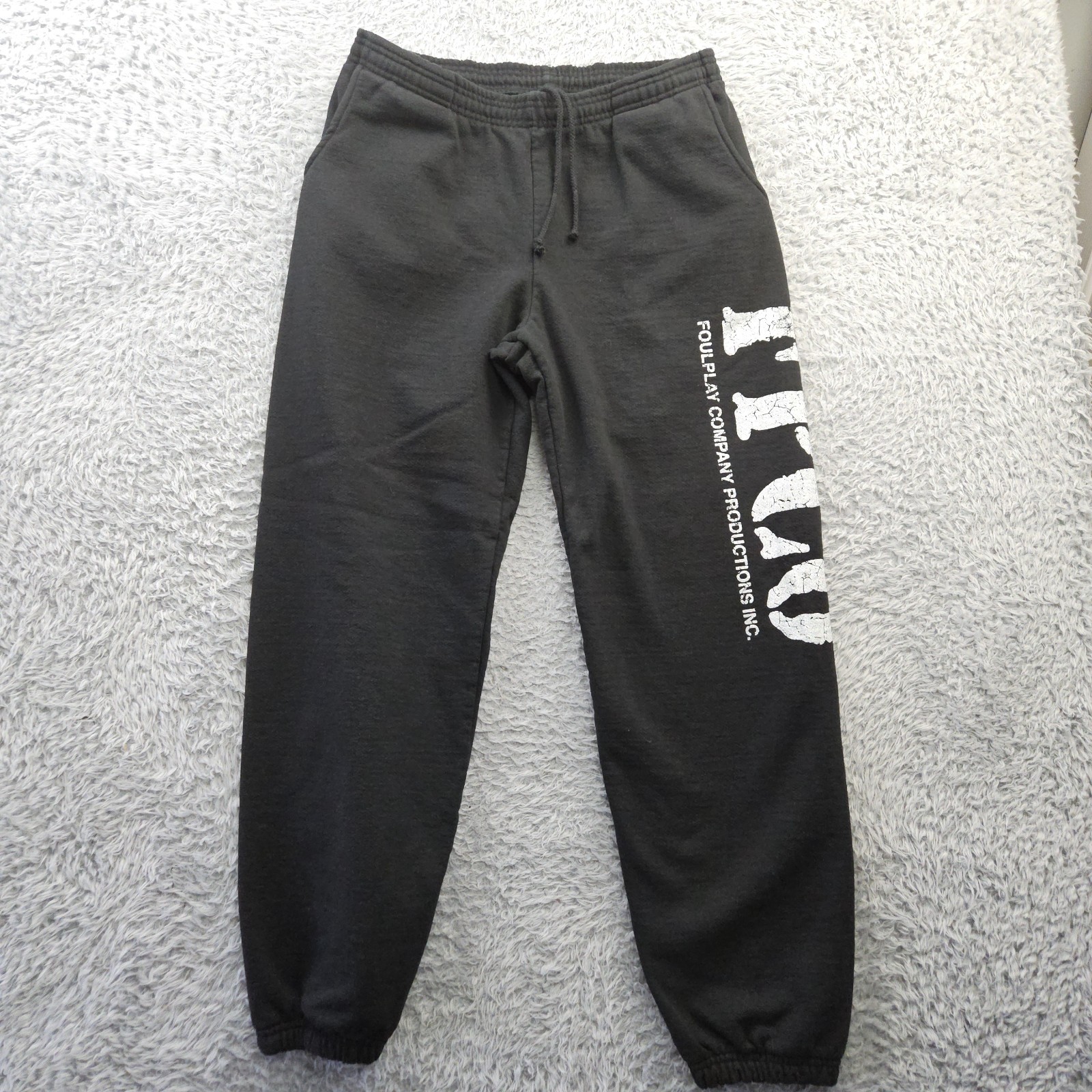 FOULPLAY American Doom Machine Pants Joggers Men Large Made in USA Heavy Cotton