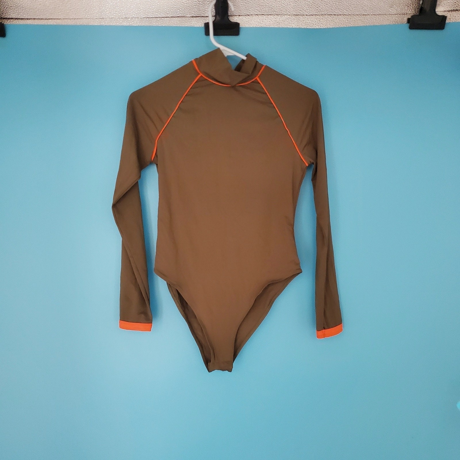 NEW SHEIN X Bodysuit Size Medium Army Green Long Sleeve NEW SHEIN X Bodysuit Size Medium Army Green Long Sleeve