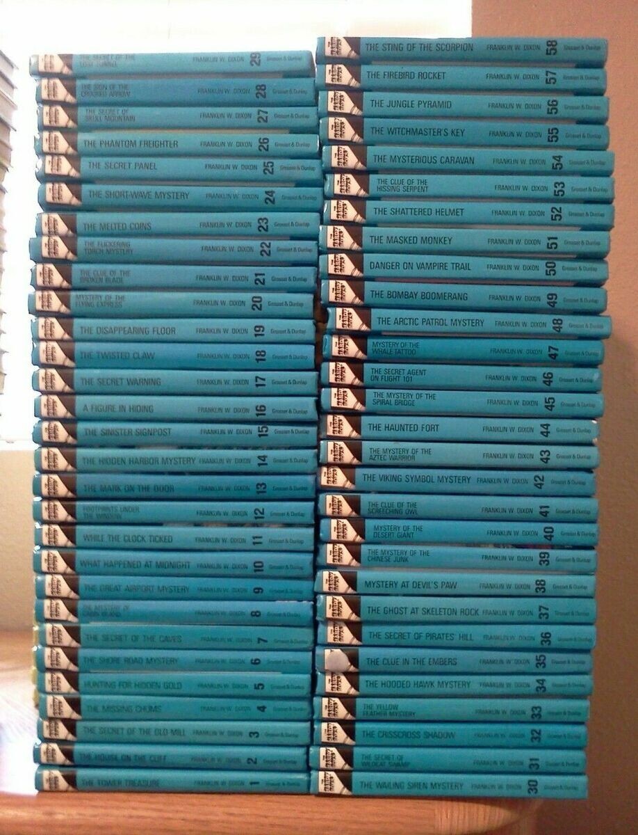 Hardy Boys Mysteries Flashlight Hardcover - Complete Set Series Lot (58)