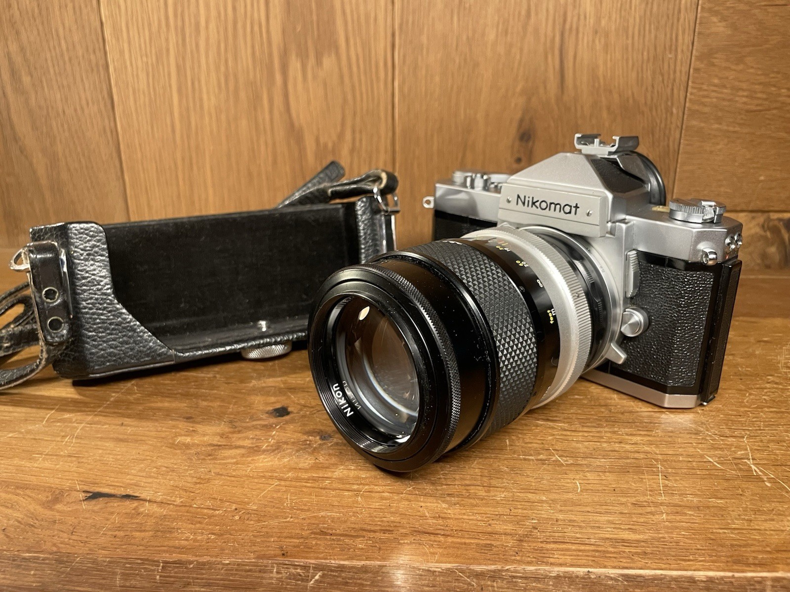 *Near Mint ++* Nikon Nikomat FTN Film Camera Nikkor Q Auto 135mm F/2.8 Lens /JPN