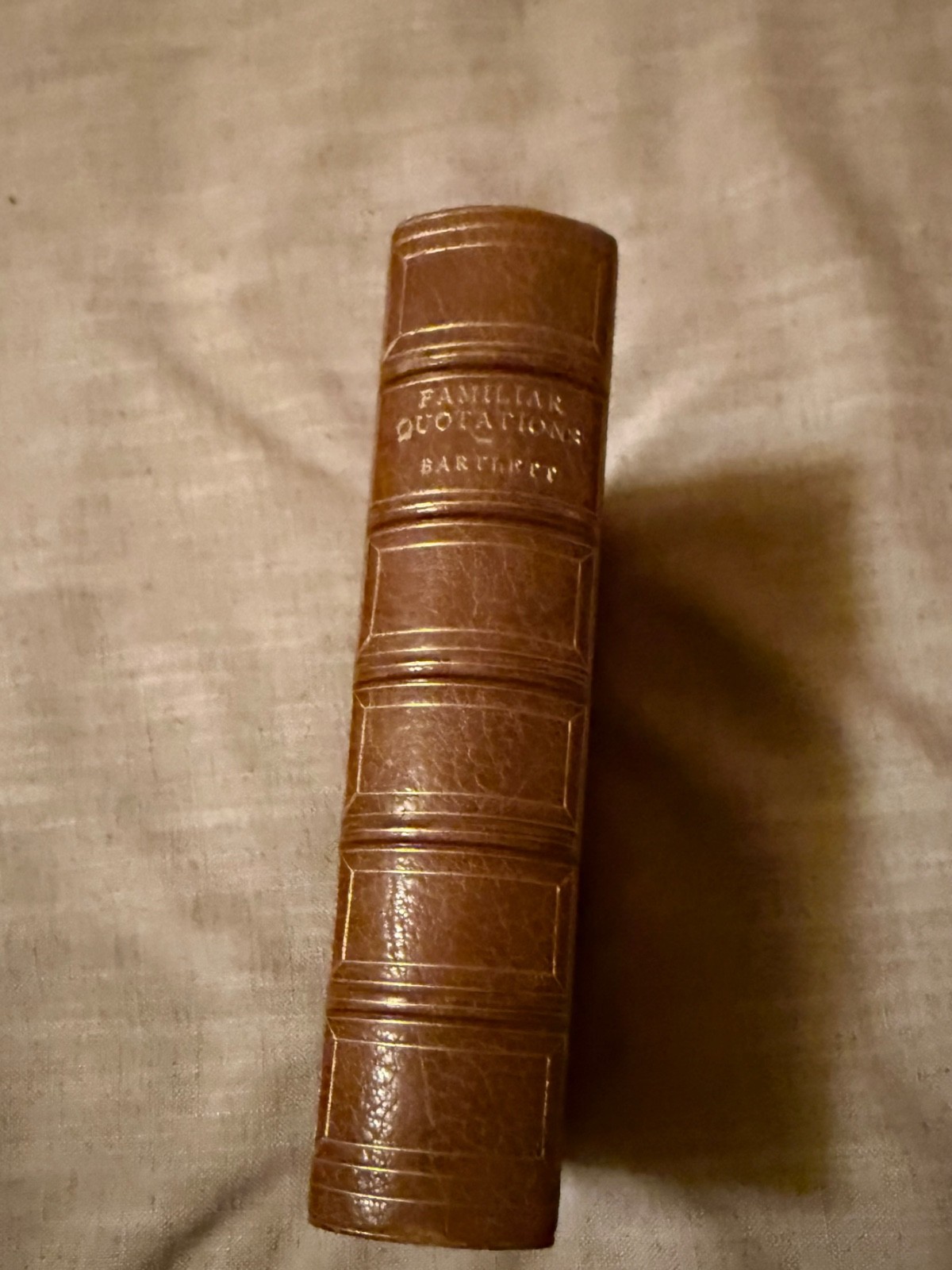 1916 Bartlett’s Familiar Quotations 10th Edition Leather Bound Book