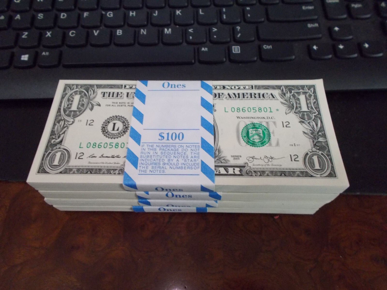 UNC 2013 $1 Consecutive Replacement ** Star ** Notes BEP Strap *L@@K* UNC 2013 $1 Consecutive Replacement ** Star ** Notes BEP Strap *L@@K*