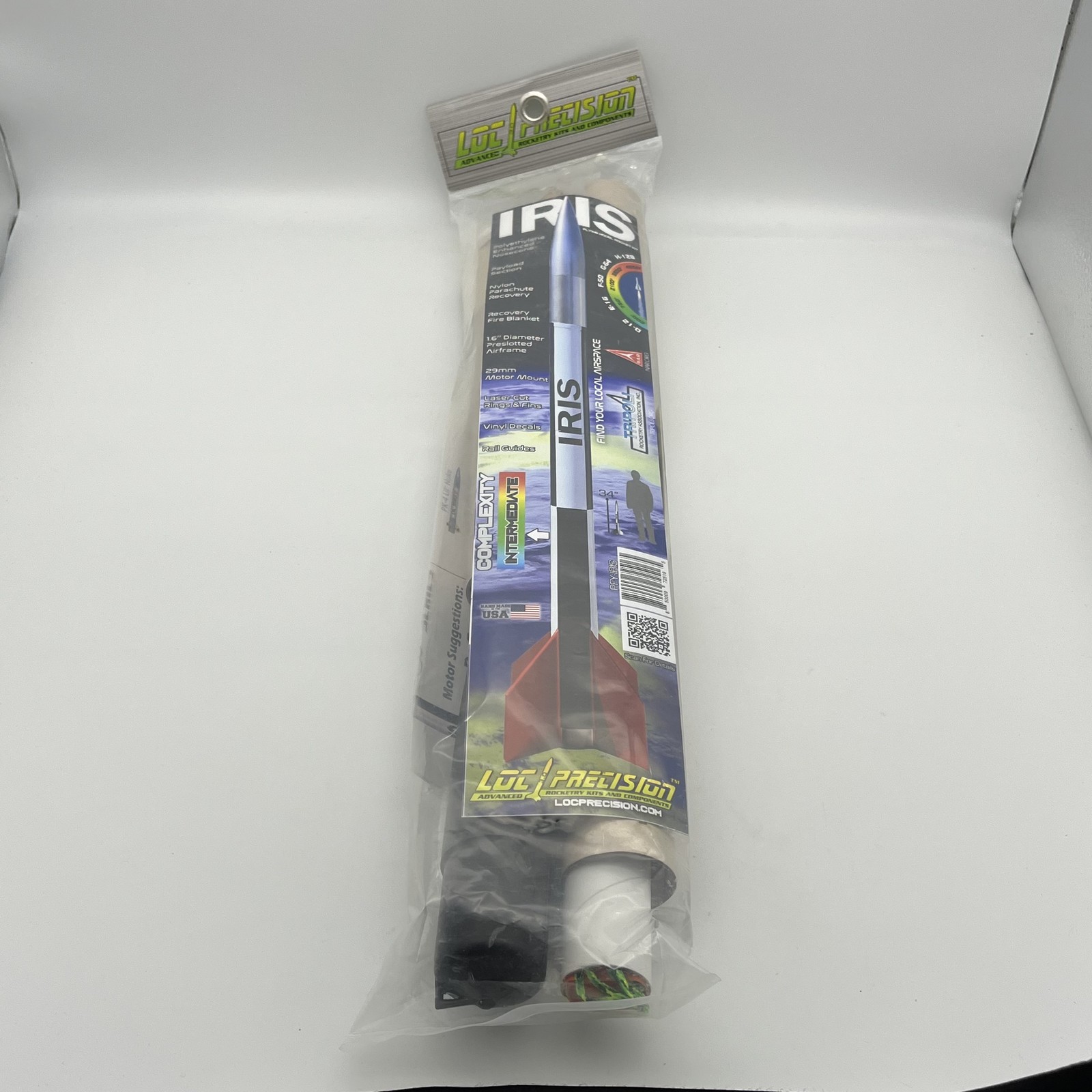LOC Precision IRIS Intermediate Flying Model Rocket Kit 1.63\