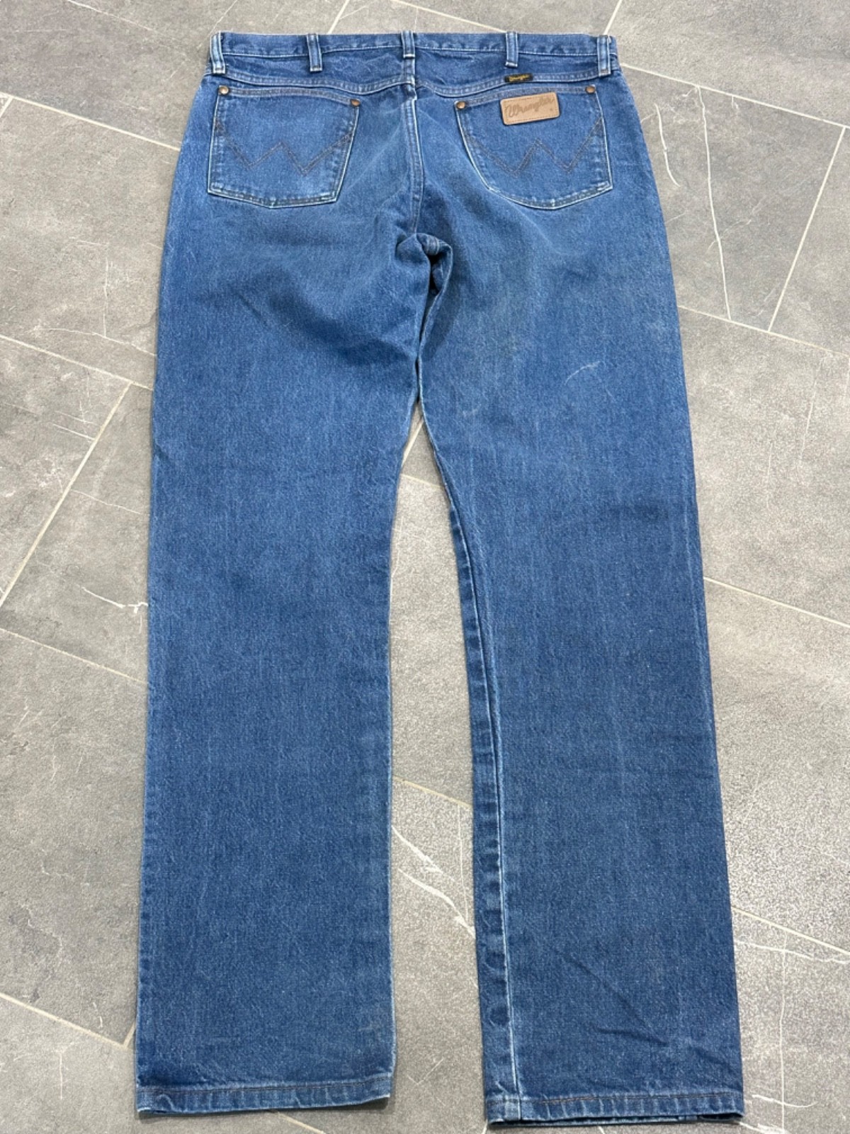 Wrangler Cowboy Cut Jeans Men\'s 38x36 Blue Denim 13MWZ Regular Fit Western