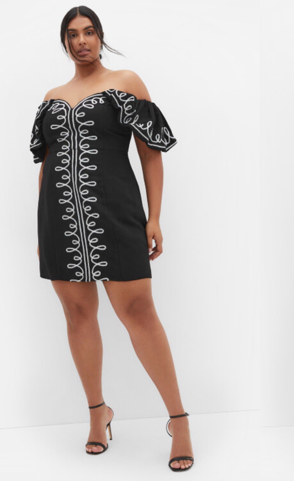 Women’s Plus Size City Chic Black And White Dress