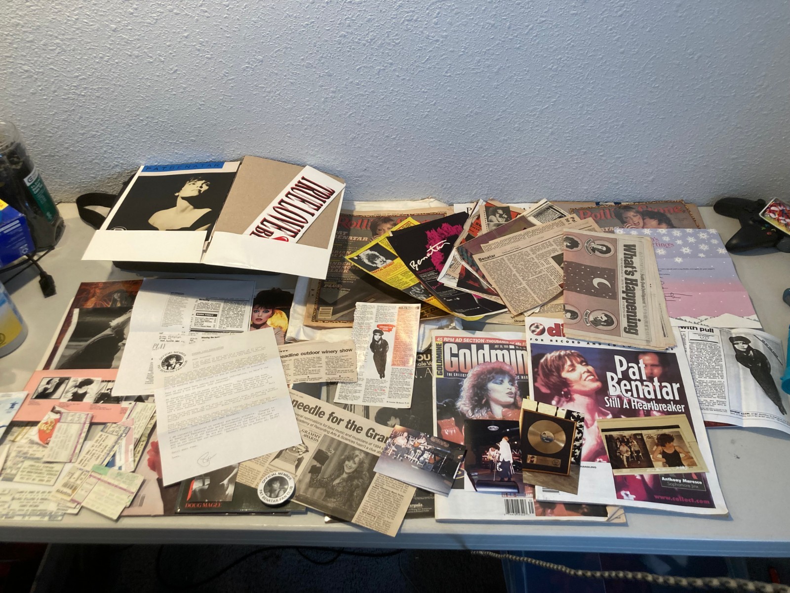 Huge Vintage Pat Benatar Archive Tickets Cassettes Fan Club Photos Ephemera Lot