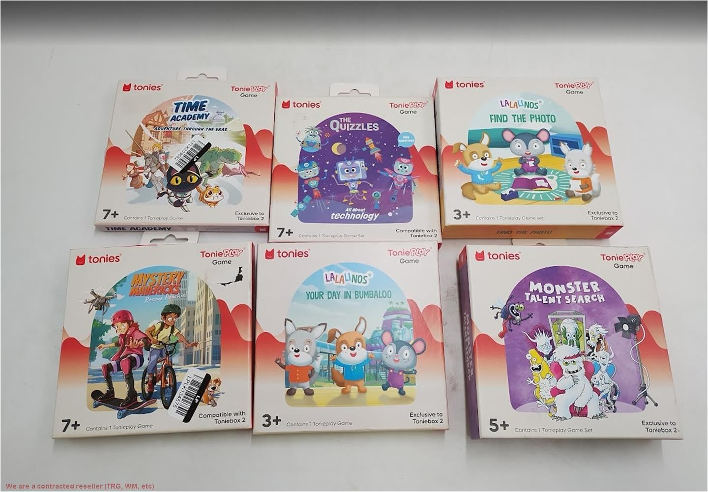Lot of 6 Various Tonies Tonieplay gameset SEE DETAILS