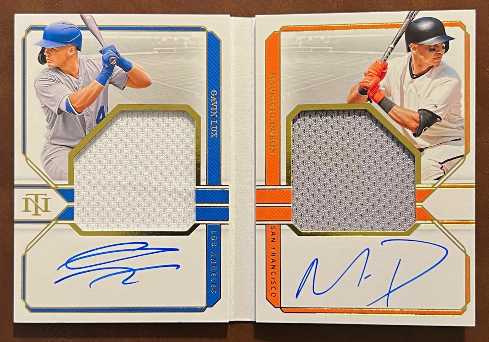 2020 National Treasures RPA Gavin Lux/Mauricio Dubon RC Patch Auto /99 2020 National Treasures RPA Gavin Lux/Mauricio Dubon RC Patch Auto /99