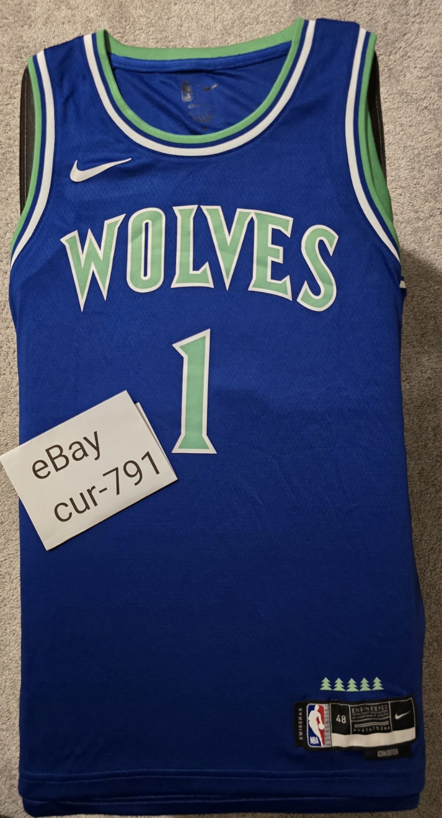 Lamelo Ball Minnesota Timberwolves 26/27 Icon Edition Jersey Sz 48 L NWOT
