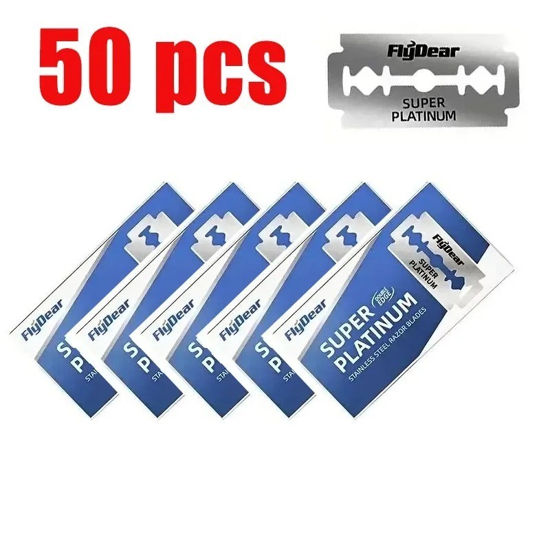 10-100PCS Double Edge Safety Razor Blades Stainless Steel Barber Shaving