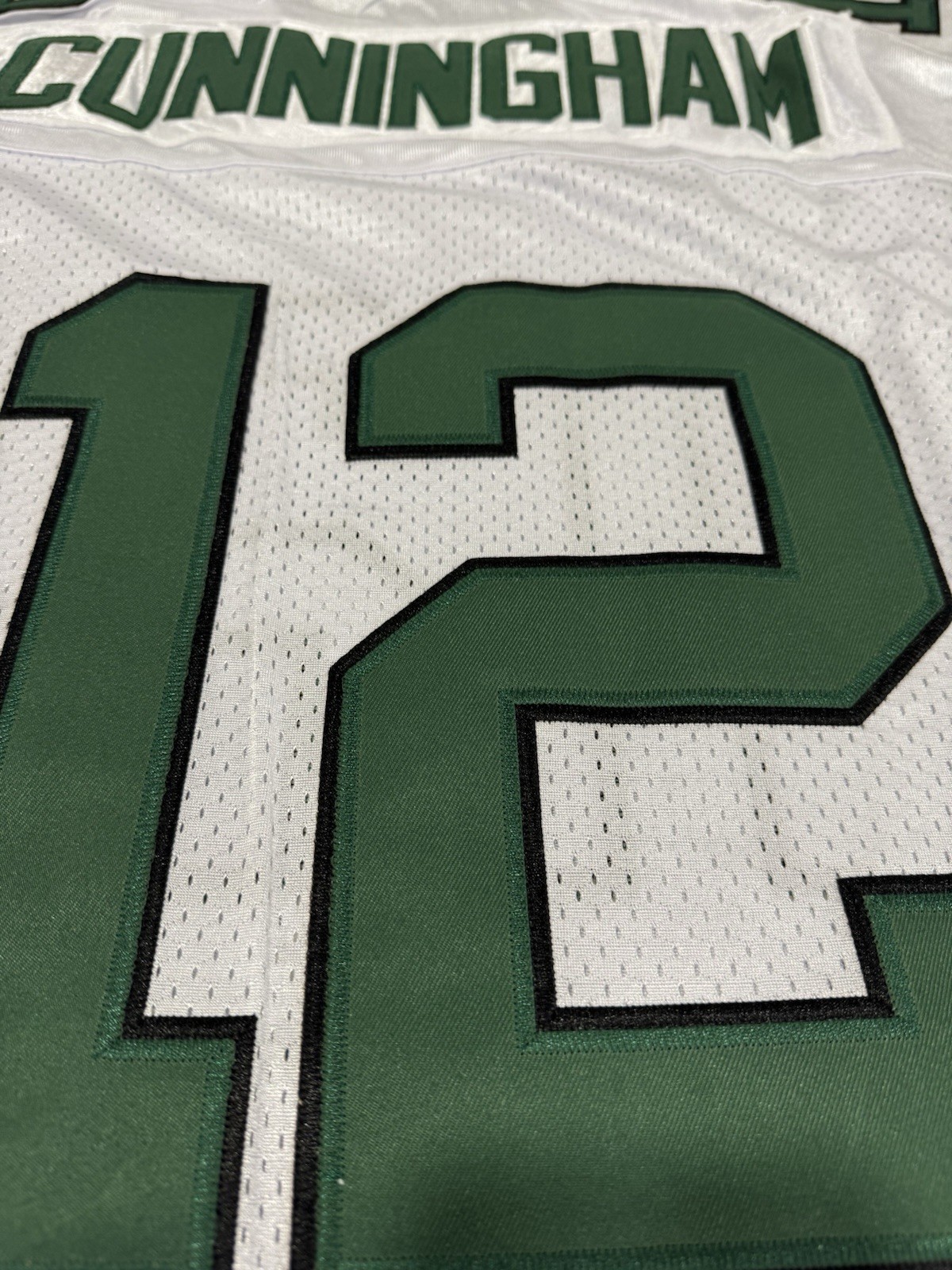 Randall CUNNINGHAM Philadelphia Eagles White All Stitched NWT Jersey w/JB Patch Randall CUNNINGHAM Philadelphia Eagles White All Stitched NWT Jersey w/JB Patch