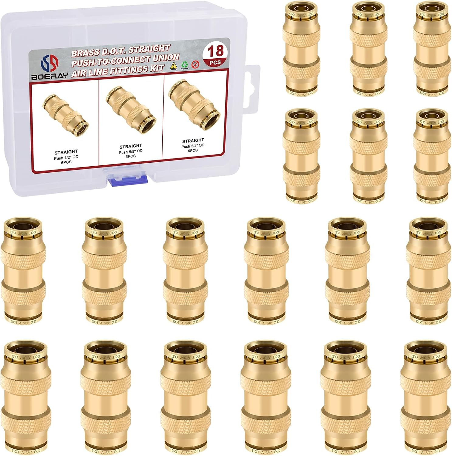 18PCS 1/2\