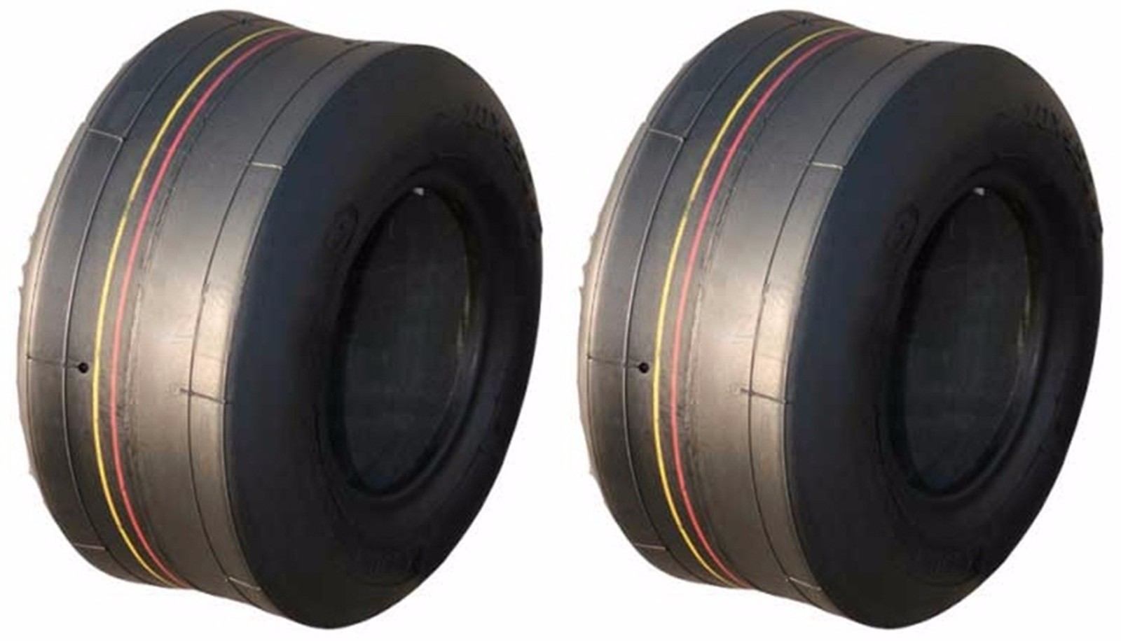 (TWO) 9X3.50-4 9X3.50X4 9X350-4 9X350X4 4PLY Rated Tbls Smooth Tires Zero Turn 