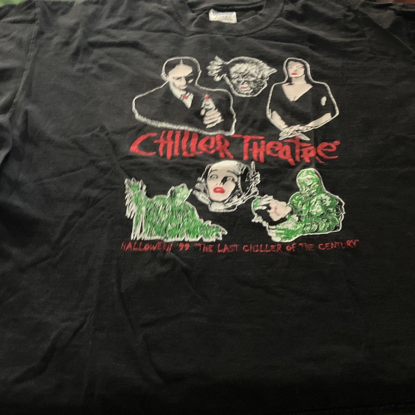 Vintage 1999 Chiller Theatre Horror Convention T-Shirt XXL Last Chiller 90s Vintage 1999 Chiller Theatre Horror Convention T-Shirt XXL Last Chiller 90s