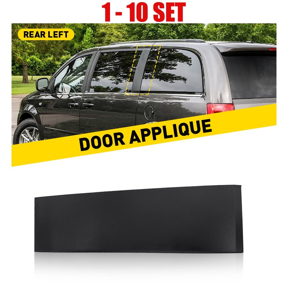 1-10x Rear Left Rearward Sliding Door Molding for 2008-2020 Dodge Grand Caravan