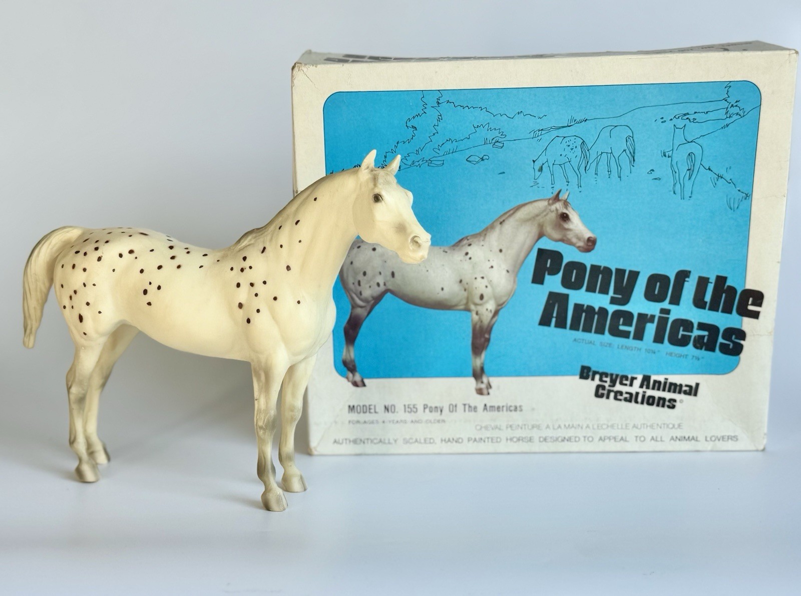 Breyer Vintage OF Pony of The Americas POA w/ Box 1970s ++ Spots Variation