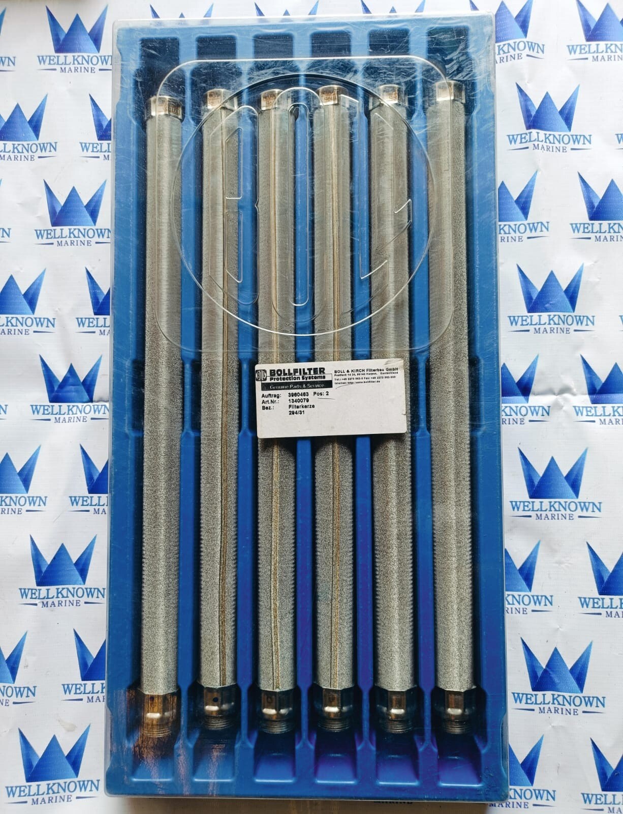New Boll & Kirch Gmbh Part No:- 1340079 Candle Filter Element (pack Of 6Candles)