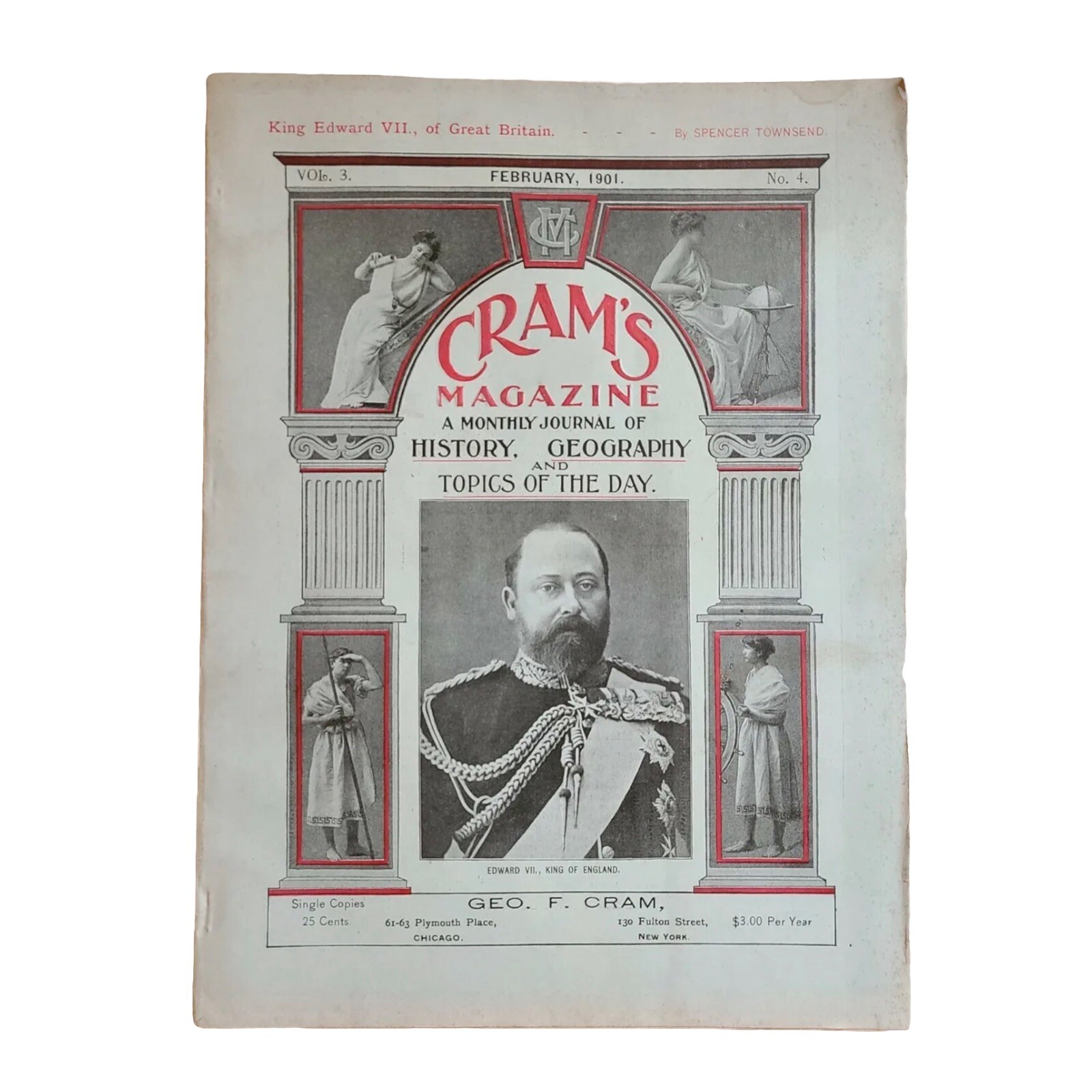 Antique Magazine CRAM\'S February 1901 *Rare Find* Nice