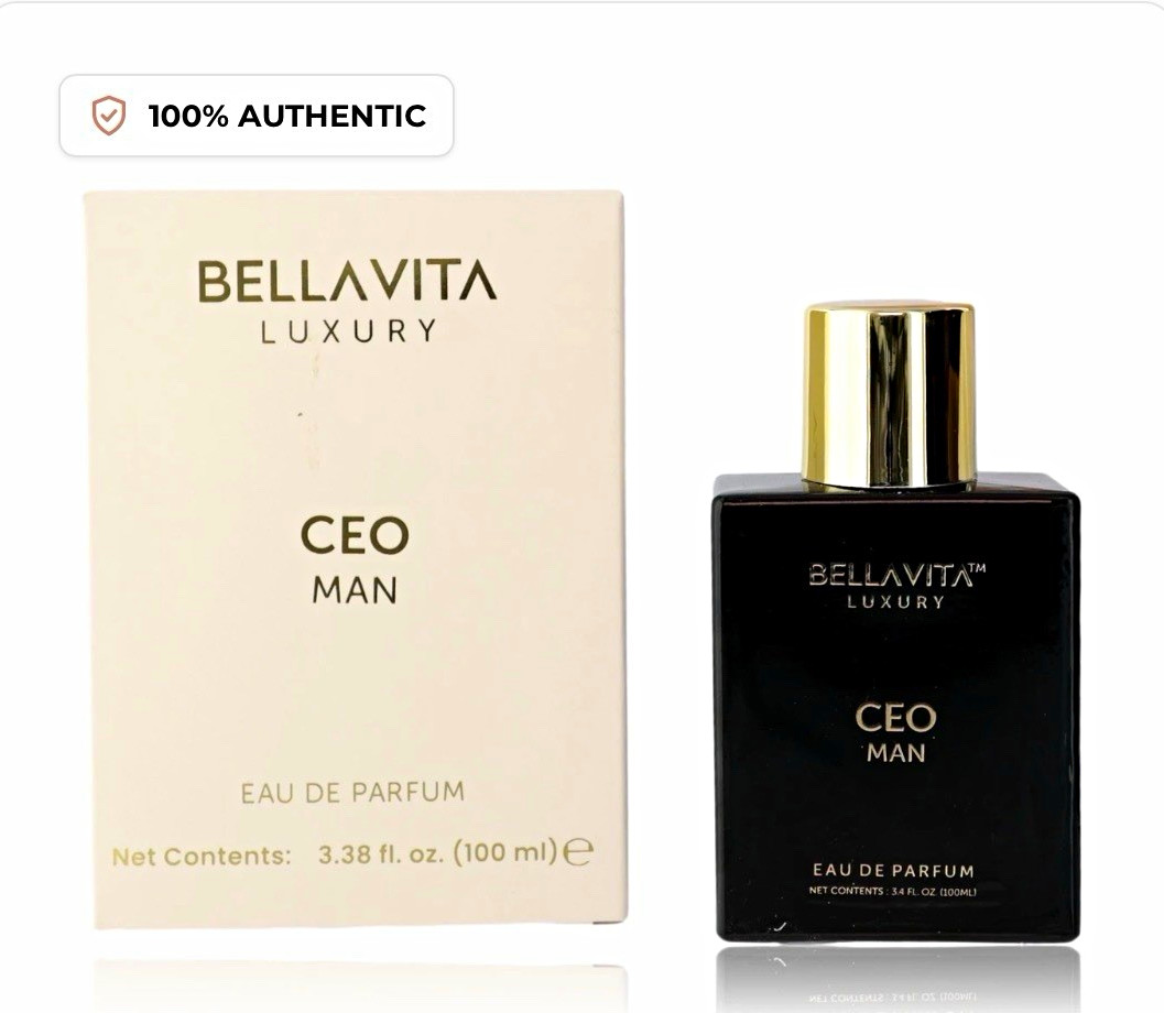 Bellavita Luxury CEO Man for Men Eau de Parfum Spray, Regular Size 3.38 fl oz Bellavita Luxury CEO Man for Men Eau de Parfum Spray, Regular Size 3.38 fl oz