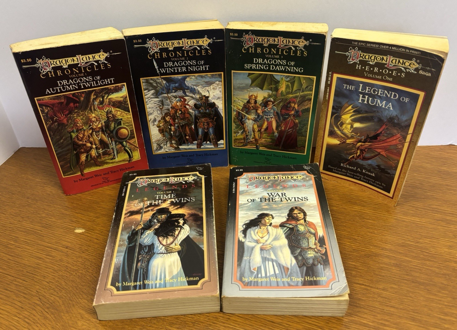 DragonLance 6 Book Vintage Paperback Lot 1980’s Very Good Condition