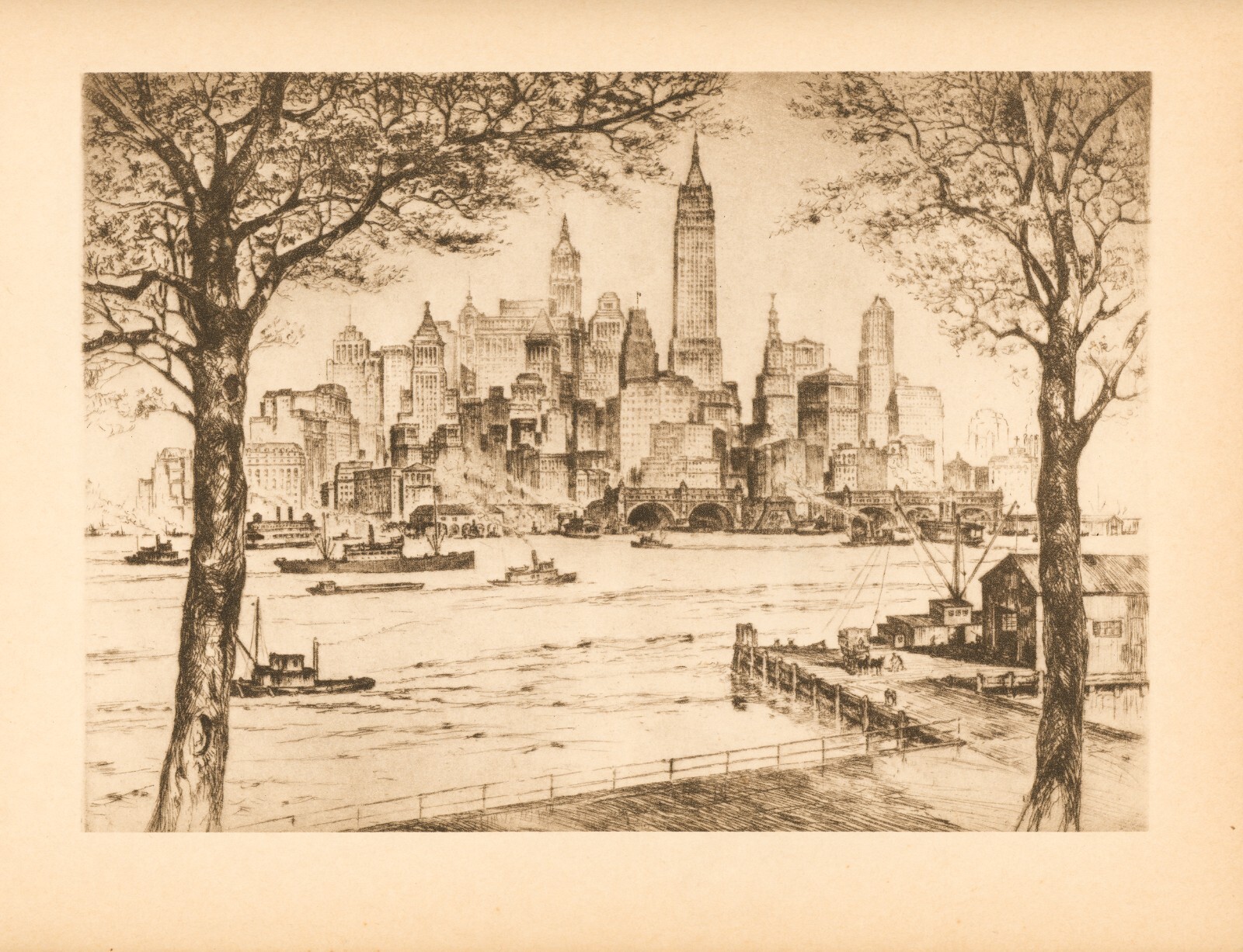 1939 Anton Schutz Etching \ 1939 Anton Schutz Etching \
