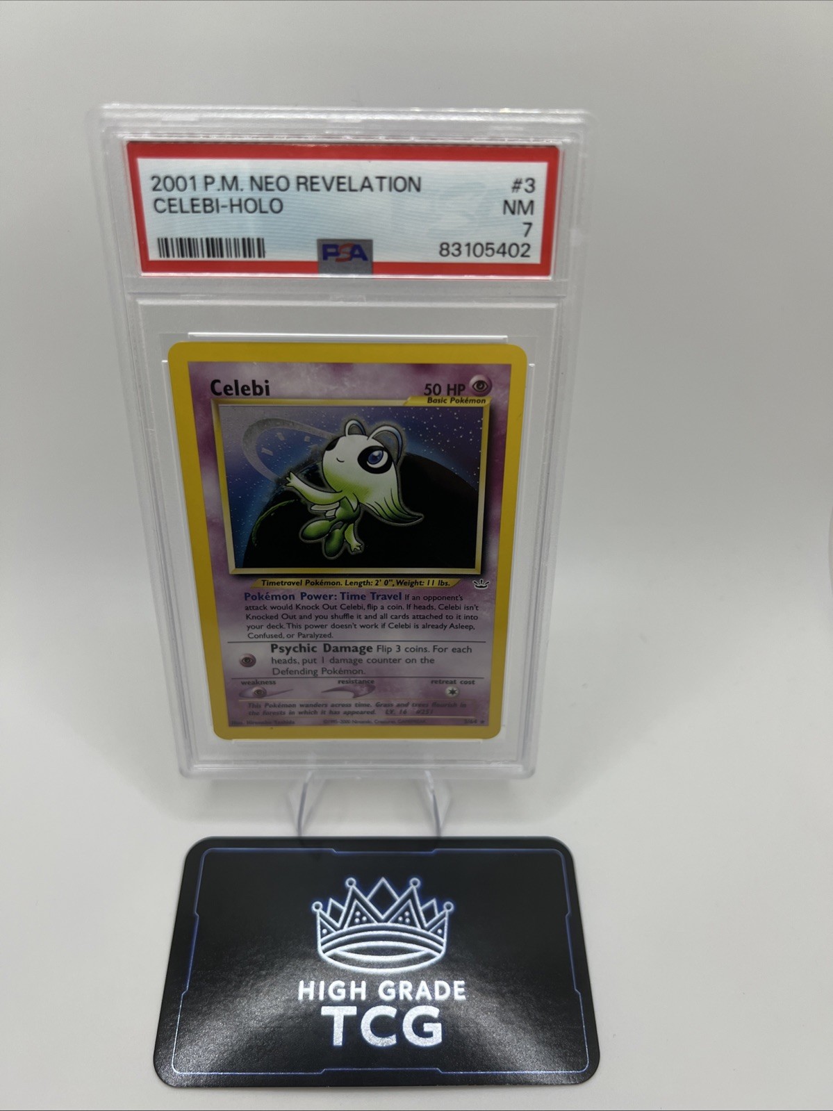 2001 POKEMON NEO REVELATION #3 CELEBI-HOLO PSA 7 2001 POKEMON NEO REVELATION #3 CELEBI-HOLO PSA 7