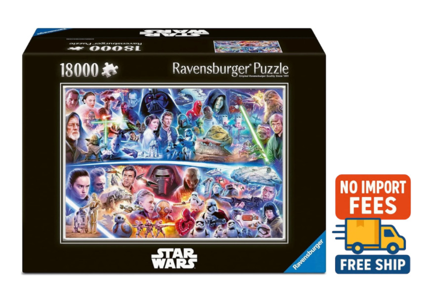 NEW RAVENSBURGER Jigsaw Puzzle 18000 Pieces Movie TV Theme Star Wars