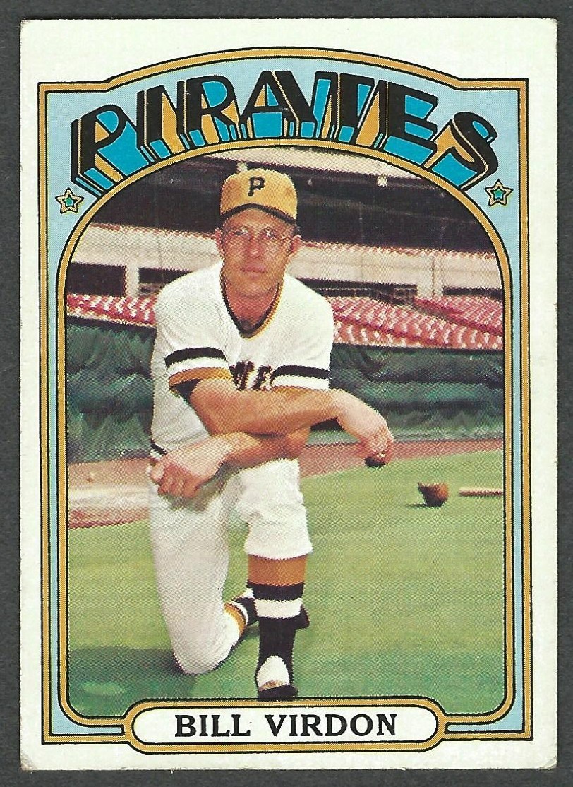 1972 Topps #661 Bill Virdon - Pittsburgh Pirates - High # - VG