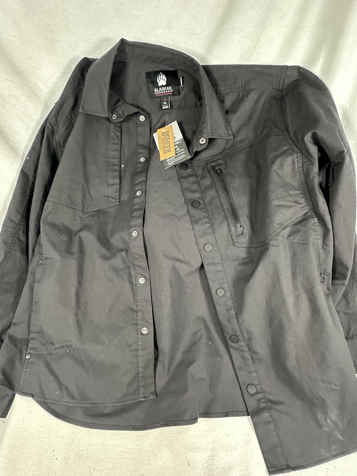 Men\'s Alaskan Hardgear Stone Run Standard Fit Overshirt XL New With Tags Gray