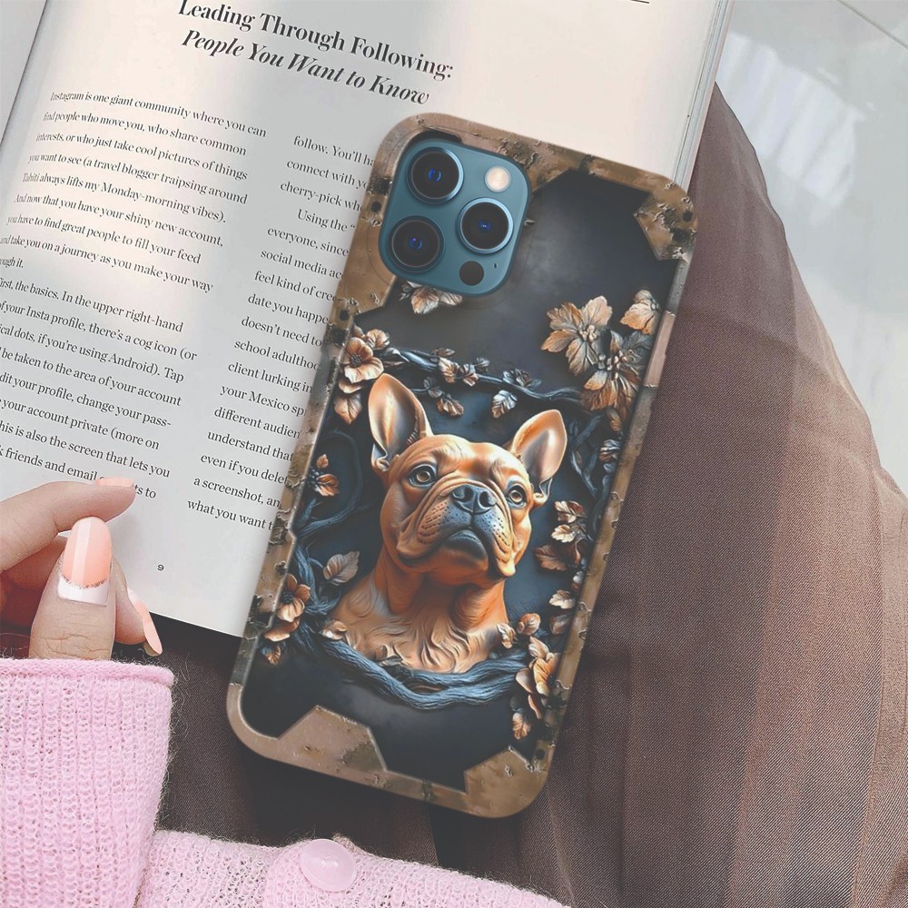 Personalized French Bulldog Frenchie Dog Tough Phone Case Cover iPhone 17 16 15