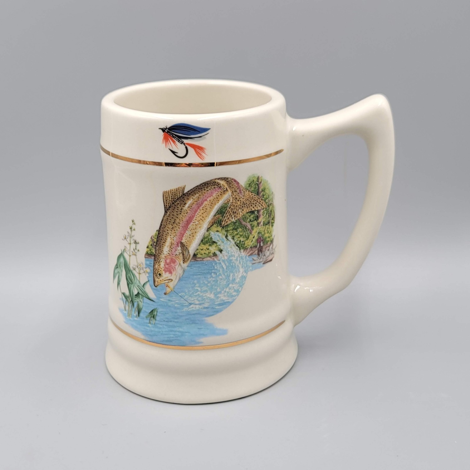 Fish Coffee Mug Rappahannock Mud Works Warrenton Fishing Beer Mug
