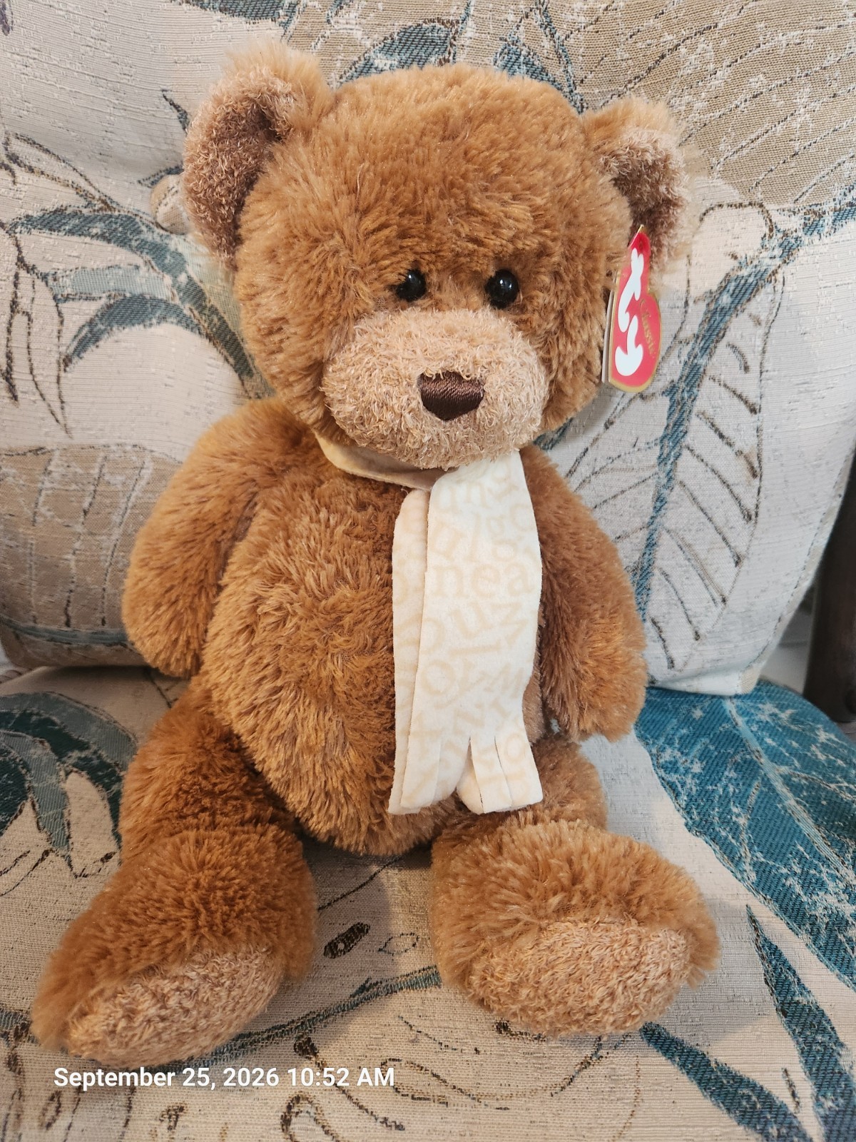 Border\'s Exclusive Collectible: Ty Classic Brown Plush Chaucer the Bear w/ Tags