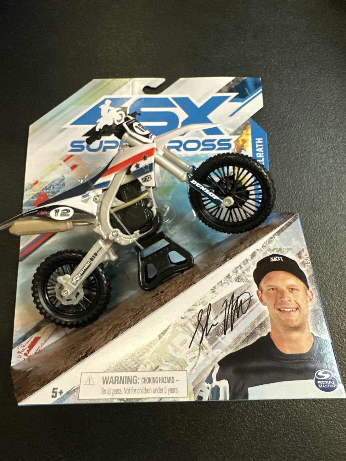 SX Supercorss Authentic Shane McElrath #12 True Metal Motorcycle w/ Stand [NEW]