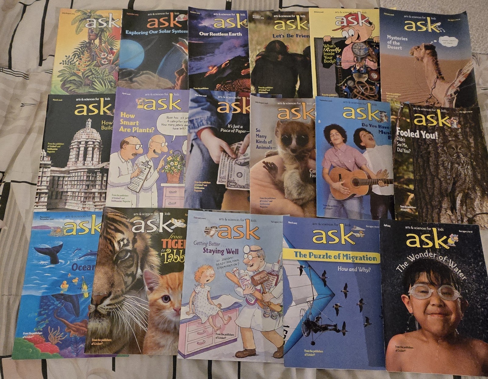 Ask Magazine Kids Science History Inventors Artists animals LOT 17 2005-2007 Ask Magazine Kids Science History Inventors Artists animals LOT 17 2005-2007