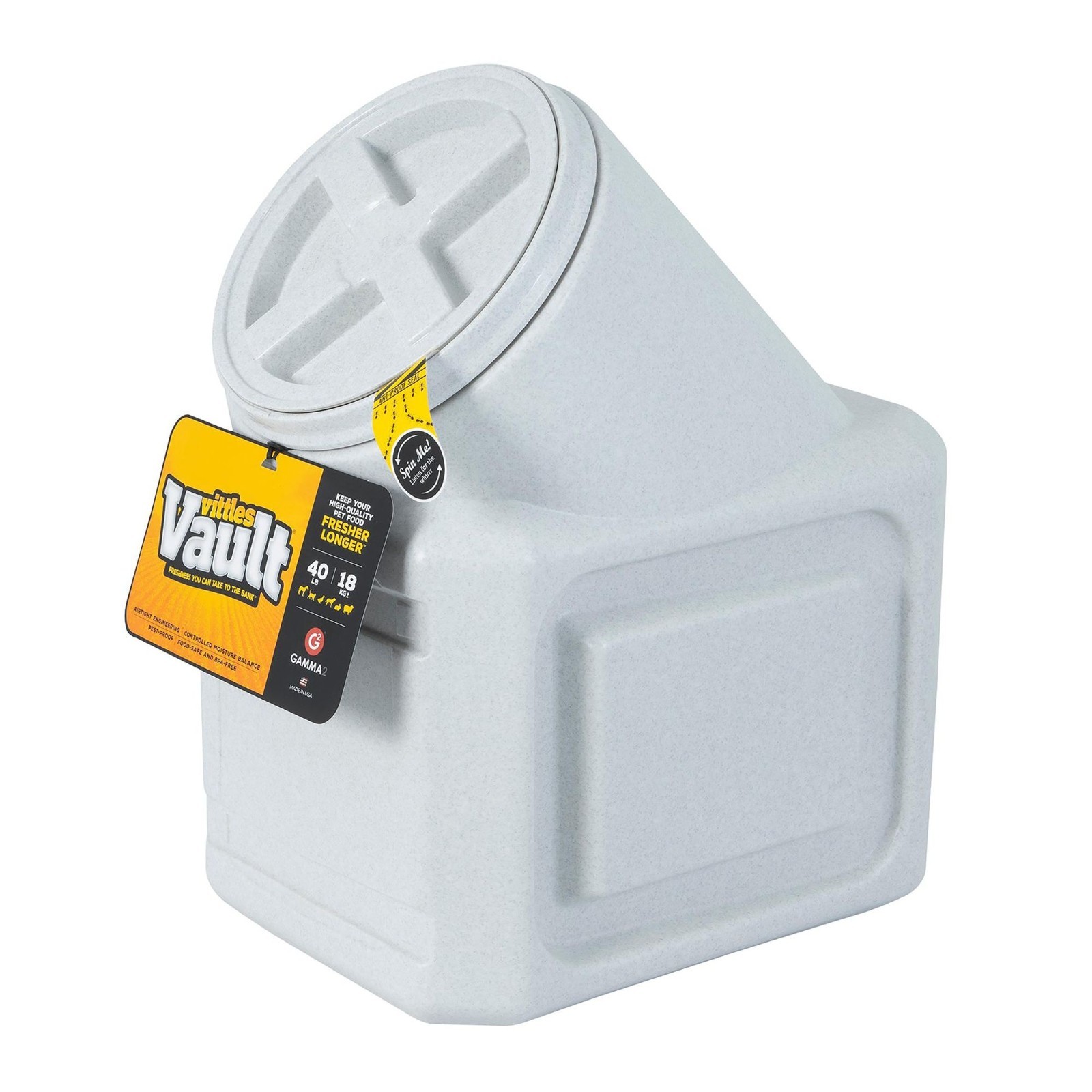 Vittles Vault by GAMMA2 Stackable Pet Food Container, 40 Lb, 60 Lb