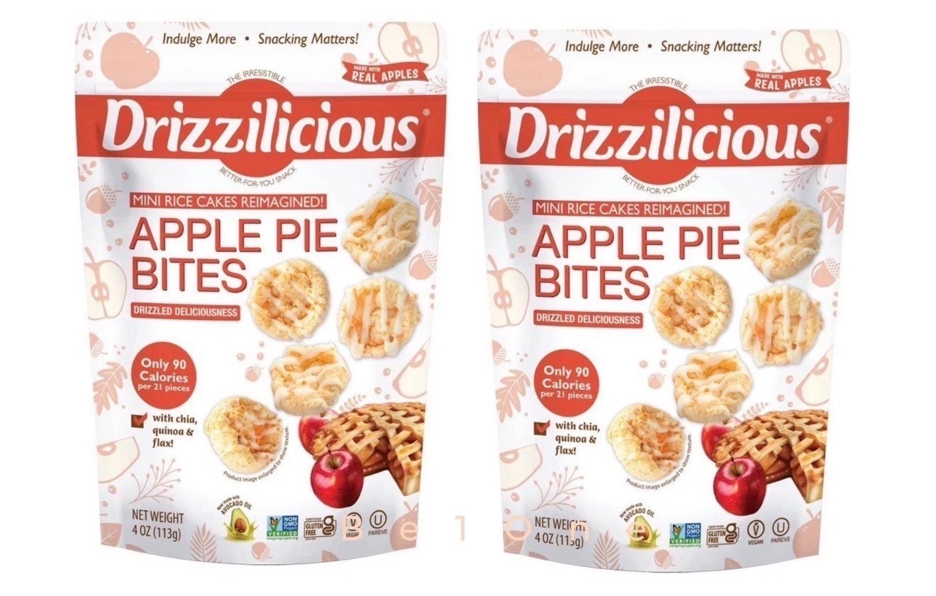 Drizzilicious Apple Pie Mini Rice Cake Bites 4oz - Pack of 2 Drizzilicious Apple Pie Mini Rice Cake Bites 4oz - Pack of 2