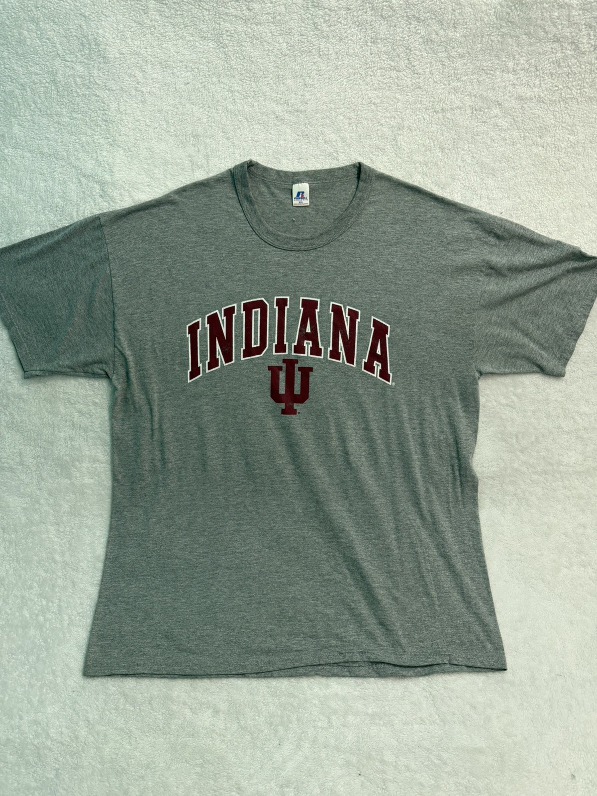 Vintage Indiana Hoosiers T-Shirt Mens XL Gray Russell Athletic College 90s Vintage Indiana Hoosiers T-Shirt Mens XL Gray Russell Athletic College 90s
