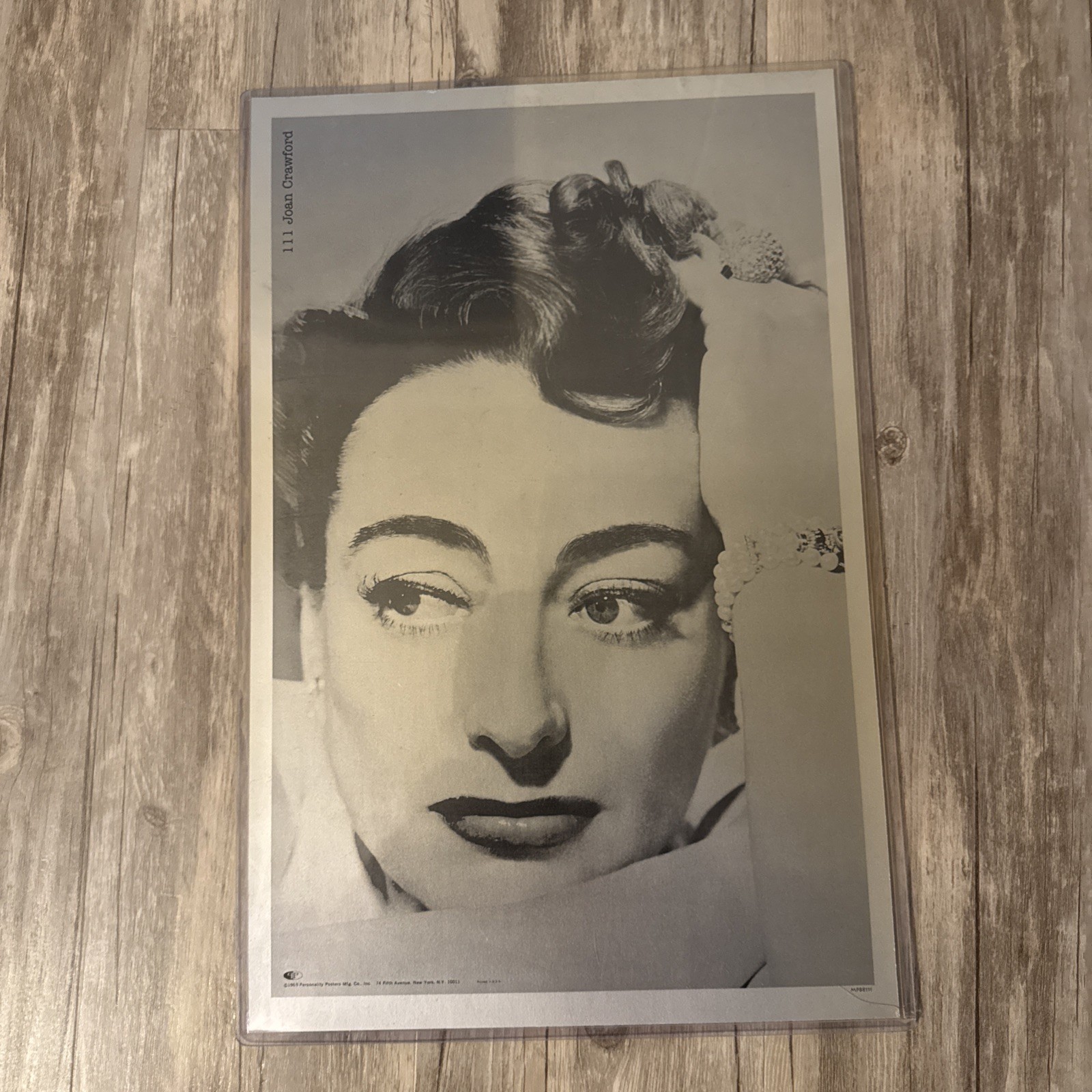 Joan Crawford 111 Personality Poster Vintage 1969 