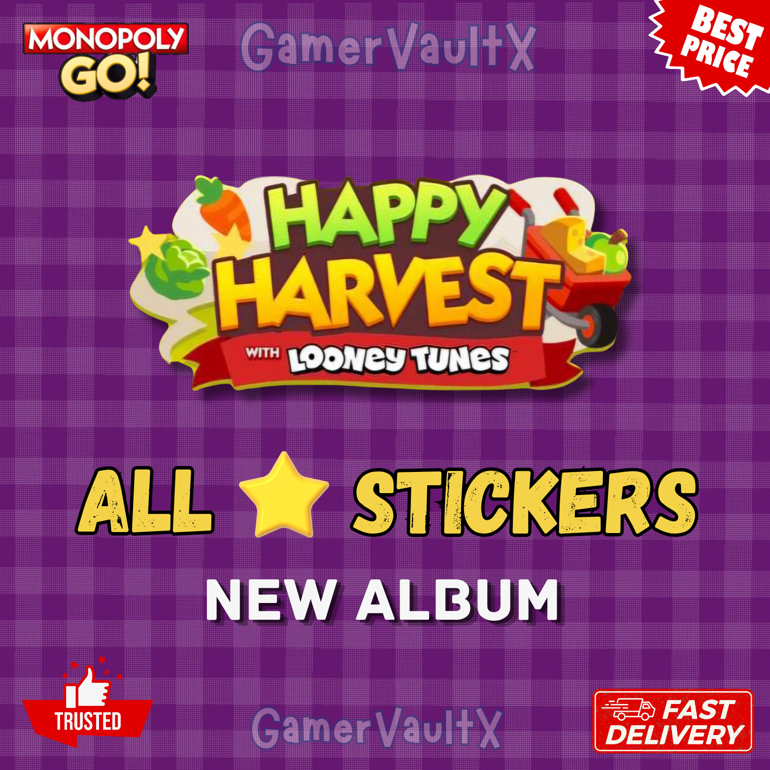 MONOPOLY GO 1⭐-6⭐ ALL STICKERS AVAILABLE- Fast Delivery 24/7  CHEAPESTT