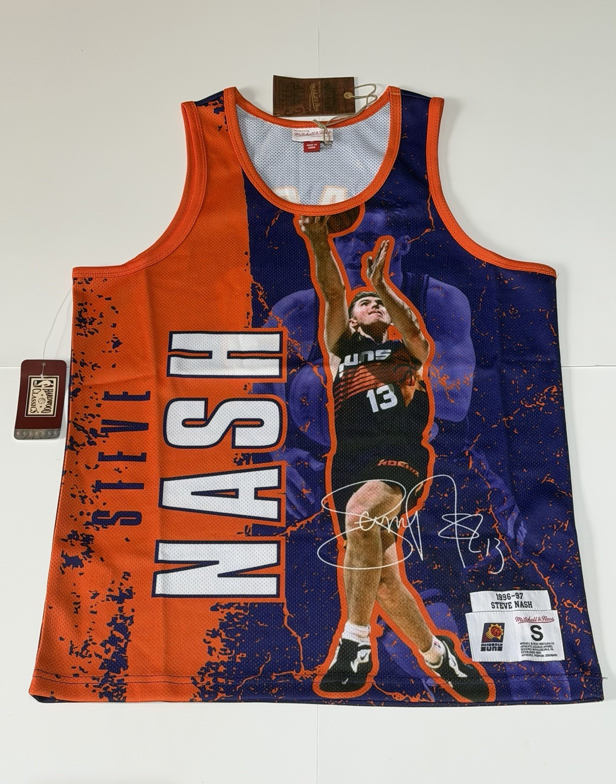 Mitchell & Ness Steve Nash Phoenix Suns NBA Player Tank Jersey Mens Size S NWT