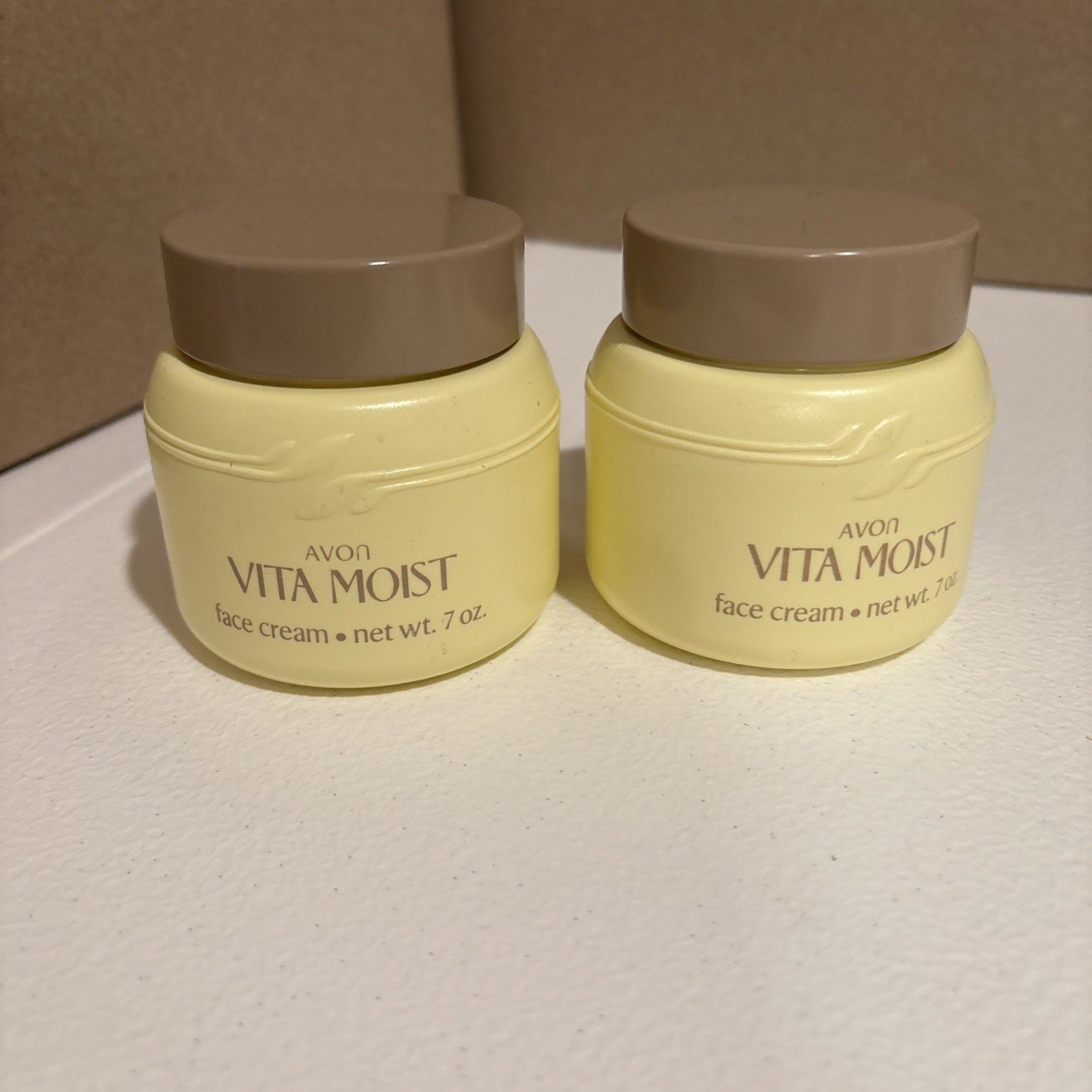 Avon VTG 1989 Vita Moist Face Cream 7 Oz New Old Stock Discontinued  Set Of 2