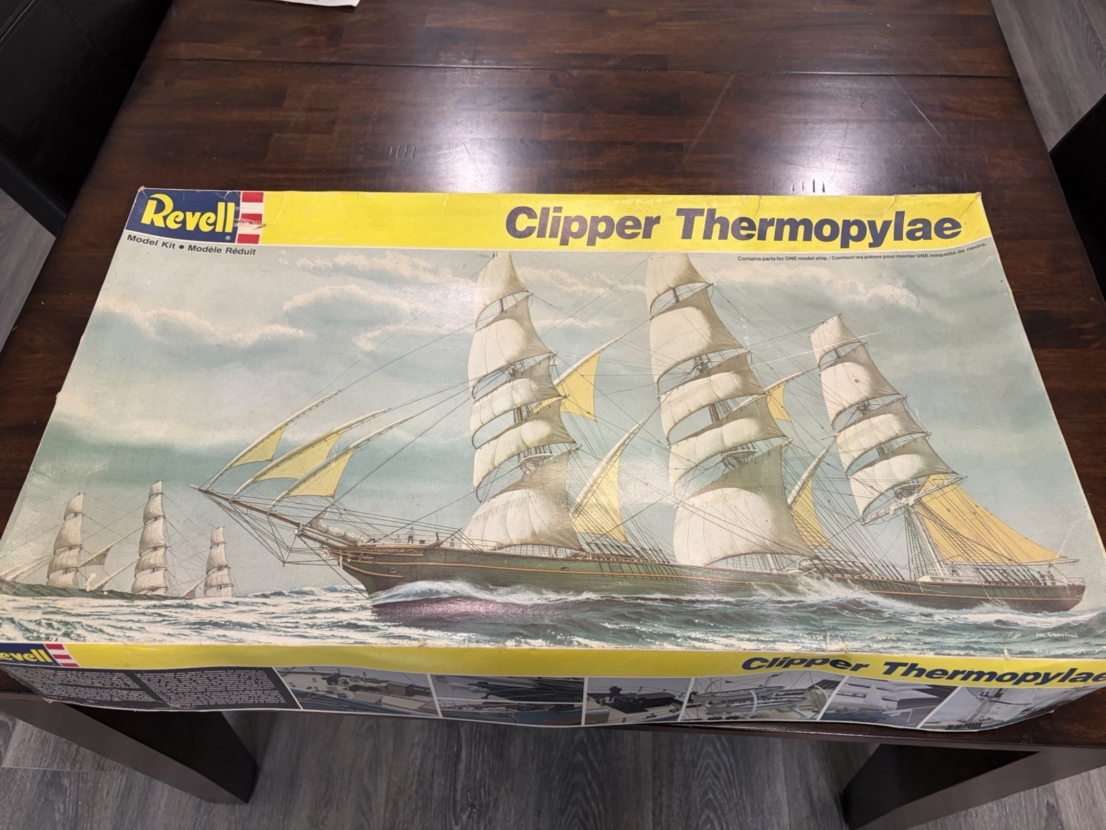 Vintage 1988 Revell Clipper Thermopylae 1:96 Model Ship #5622 Torn Shrink Wrap
