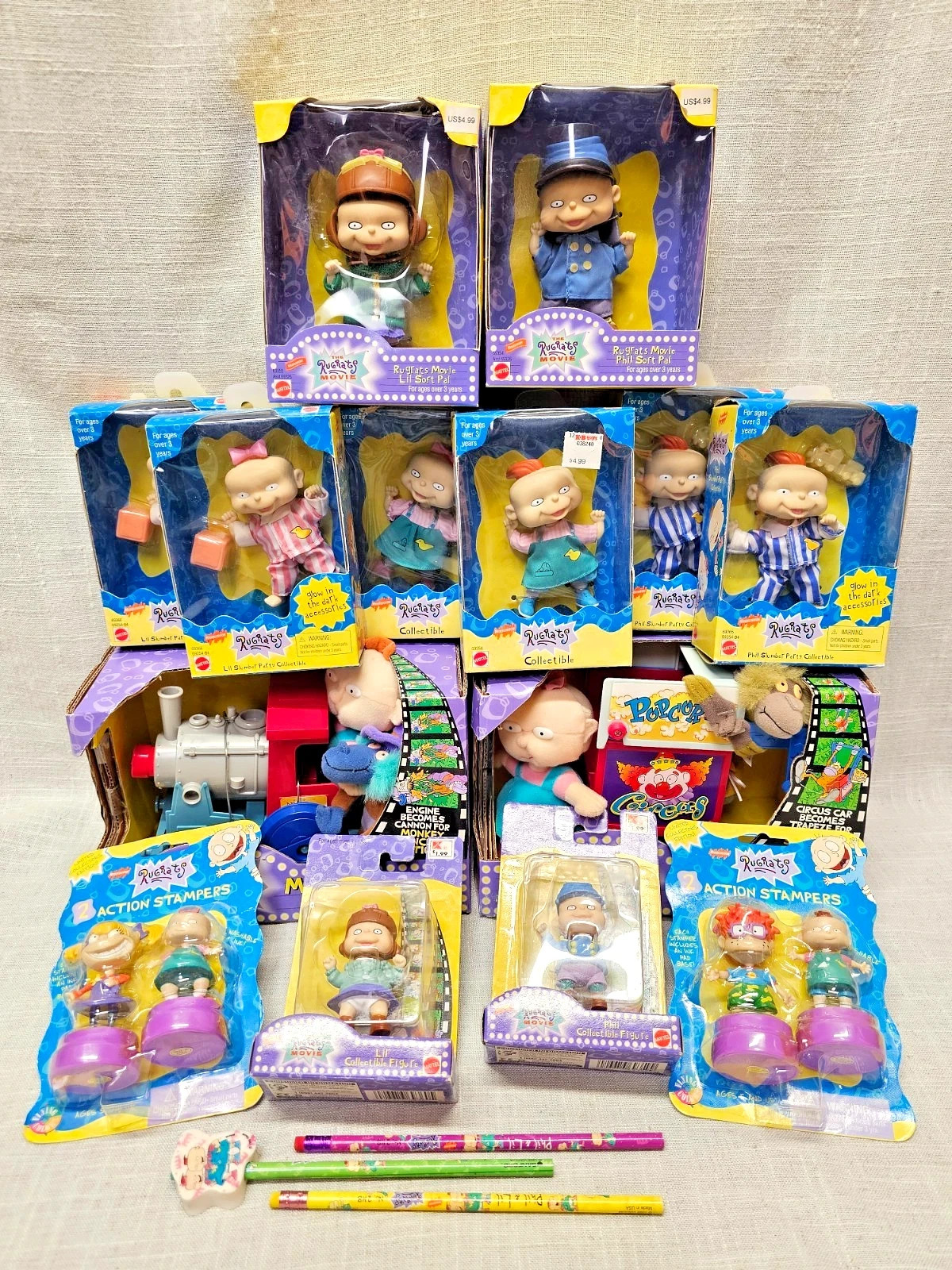 Rugrats Collection of 14 Unopened Characters Movie + more BIN00 DS36