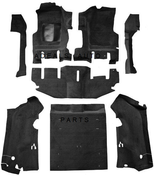 ACC 97-02 JEEP WRANGLER SHORT CONSOLE COMPLETE CARPET SET +ROCKERS -CHOOSE COLOR