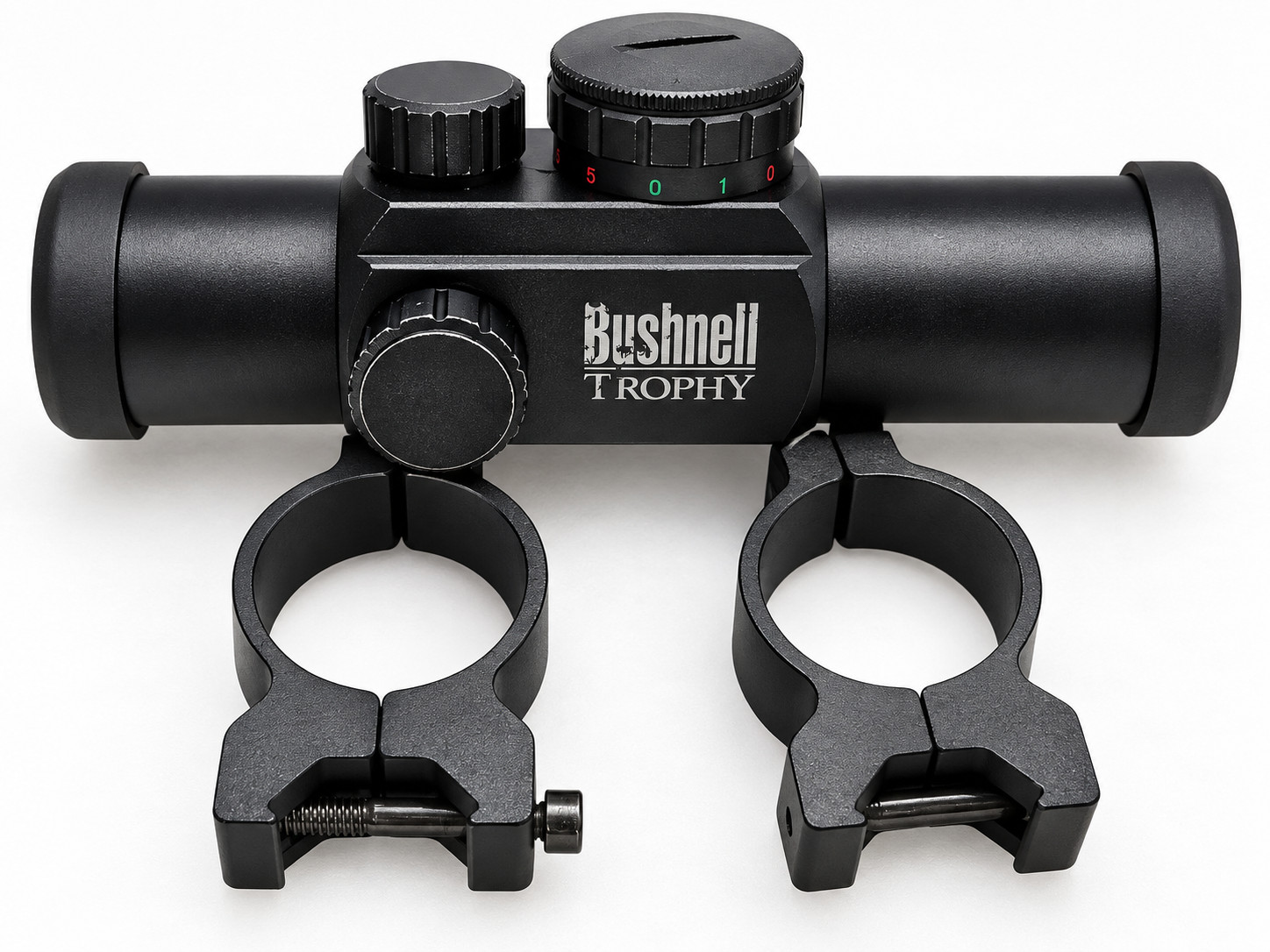 Bushnell Trophy Red/Green Dot Sight Scope w/ 2 Mounting Rings – Black – Used